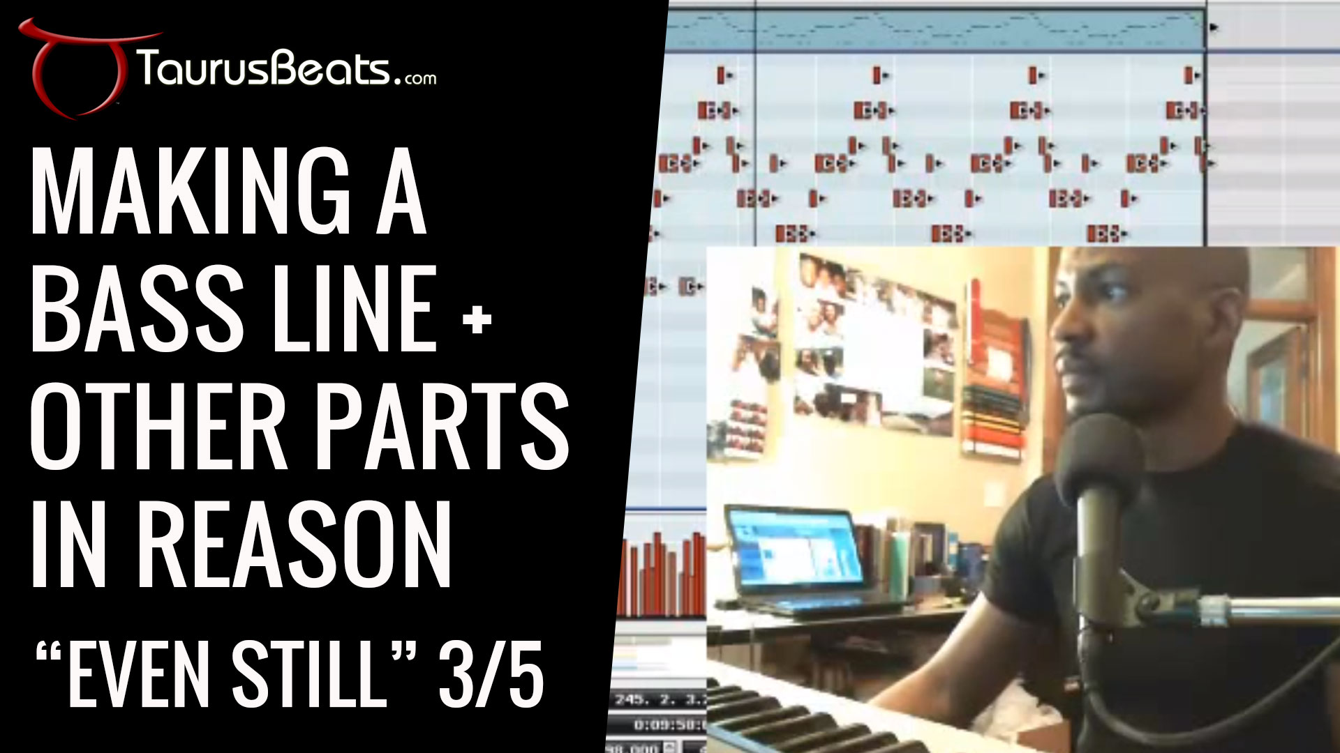 image for Making A Bass Line In Reason - Even Still Part 3